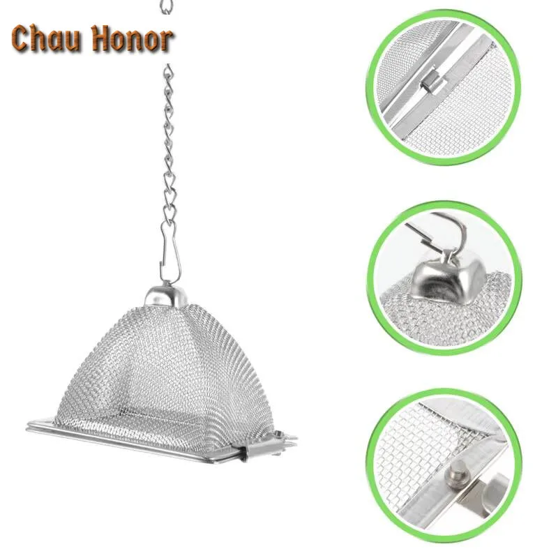 1PC Creative Pyramid Stainless Steel Tea Infuser Strainer Leaf Spice Herbal Teapot Reusable Mesh Filter Home Kitchen Accessories