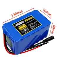 Batterie au lithium 24V 15Ah 18650 7S5P 20A BMS 29.4V pour scooter de mobilité pour fauteuil roulant, avec chargeur 2A. 2