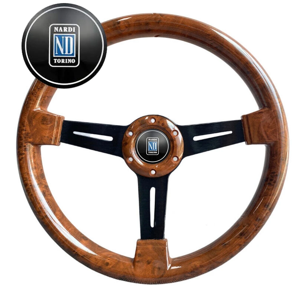 

350MM Universal Classic ABS Wood Nardi Steering Wheel 14Inch Racing Wood Steering wheels Volantes For VW BMW BENZ TOYOTA Porsche