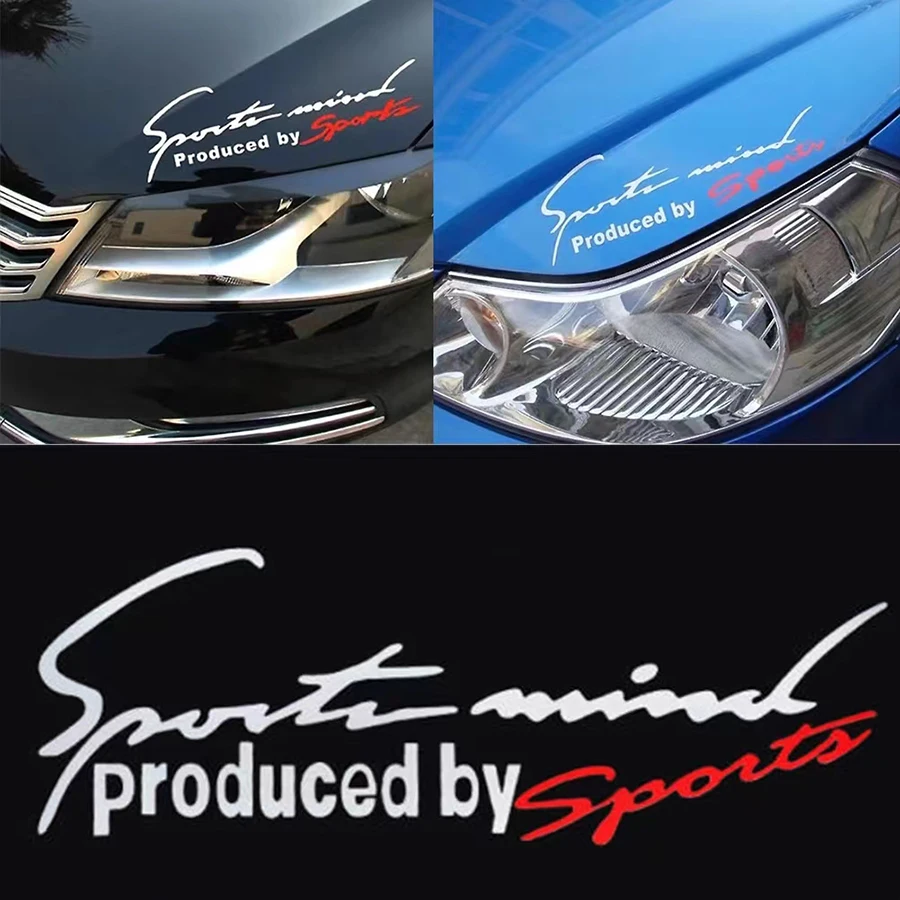 Car Accessories Car Sticker Car Reflective Stickers Sport Letter Universal Car Stickers Emblem Badge Decal Automobile Bonnet Car-Styling For Benz Audi Toyota BMW Benz Decoration