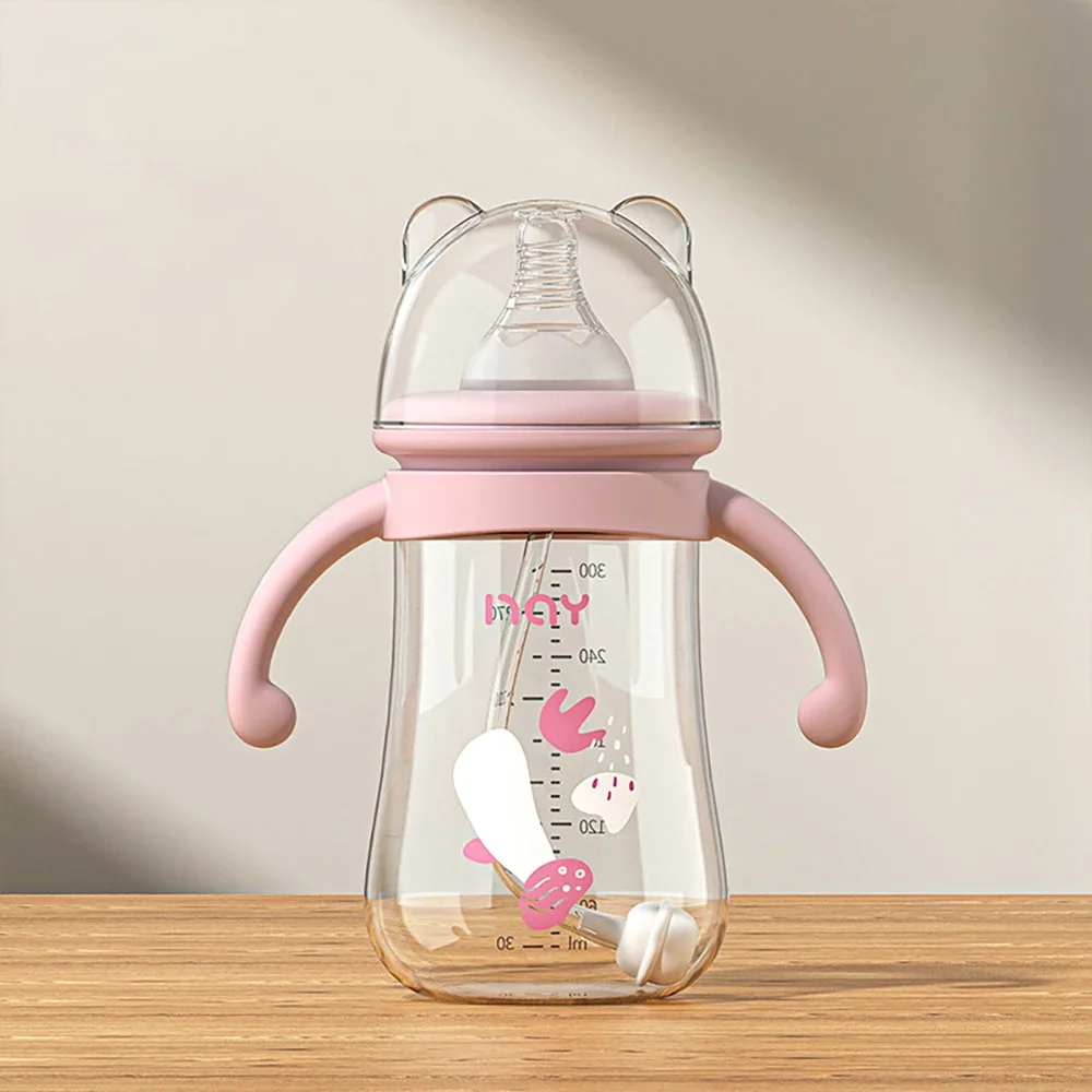 300ML Baby Bottle Anti-flatulence Baby Bottle Silicone Pacifier BPA-free