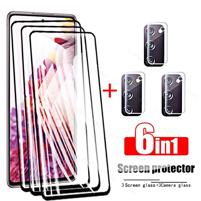 Tempered Glass For Samsung Galaxy S20 Fe 2022 6.5" Safety Protective Glass Screen Protector Case For Samsung S20 Fe S 20 Hd Lens