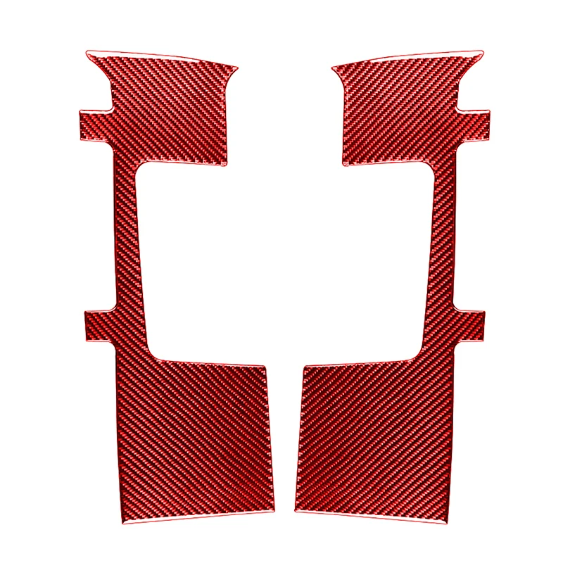 

2 Pcs Real Carbon Fiber Automobile Safety Belt Panel Protection Sticker for Toyota Tundra 2014-2018 Anti-scratch Sticker Parts