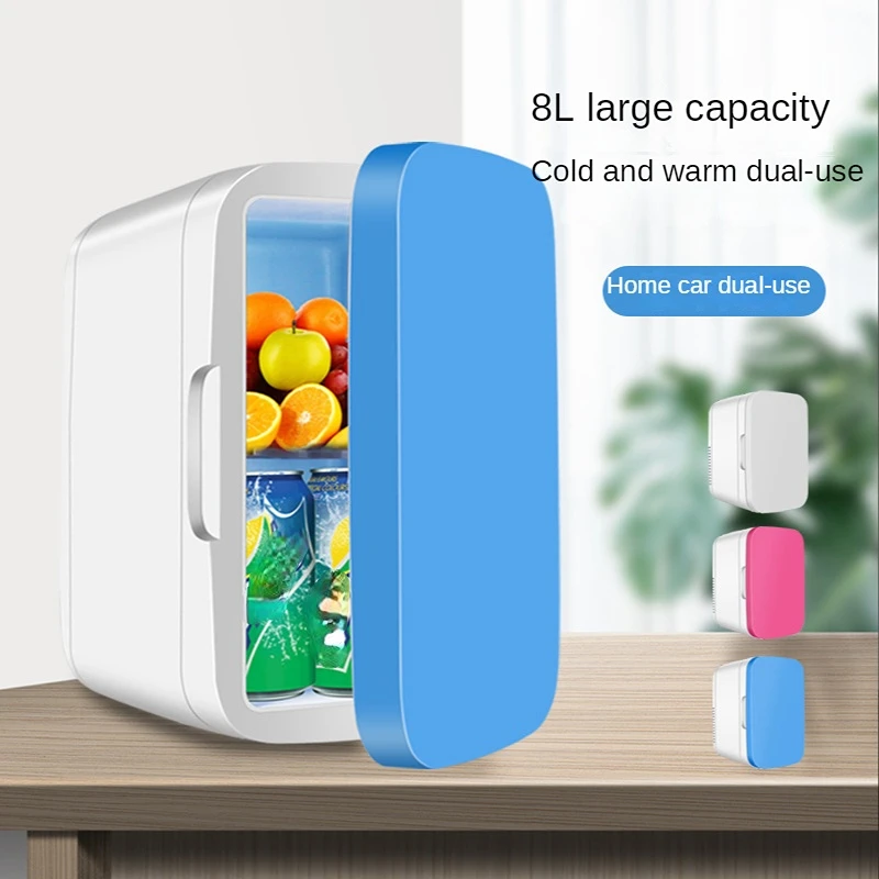 2023 New Mini 8L Mini Refrigerator Fashion Home Car Dual Purpose Mini