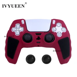 Enhanced Silicone Grip Case for PlayStation 5 Controller (Cosmic Red)