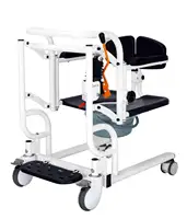 Easy Operate Manual Patient Lift Transfer Chair Bath Stool  Disabled Elderly Moving Chair Toilet 1