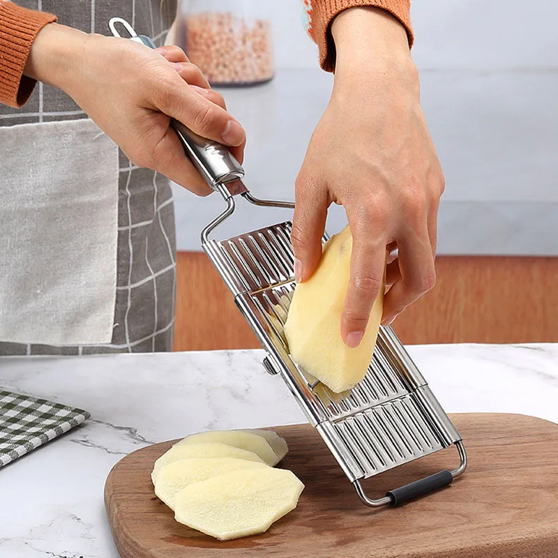 3-Blade Multifunctional Vegetable Cutter Shredder Stainless Steel Shredder Replaceable Cutter