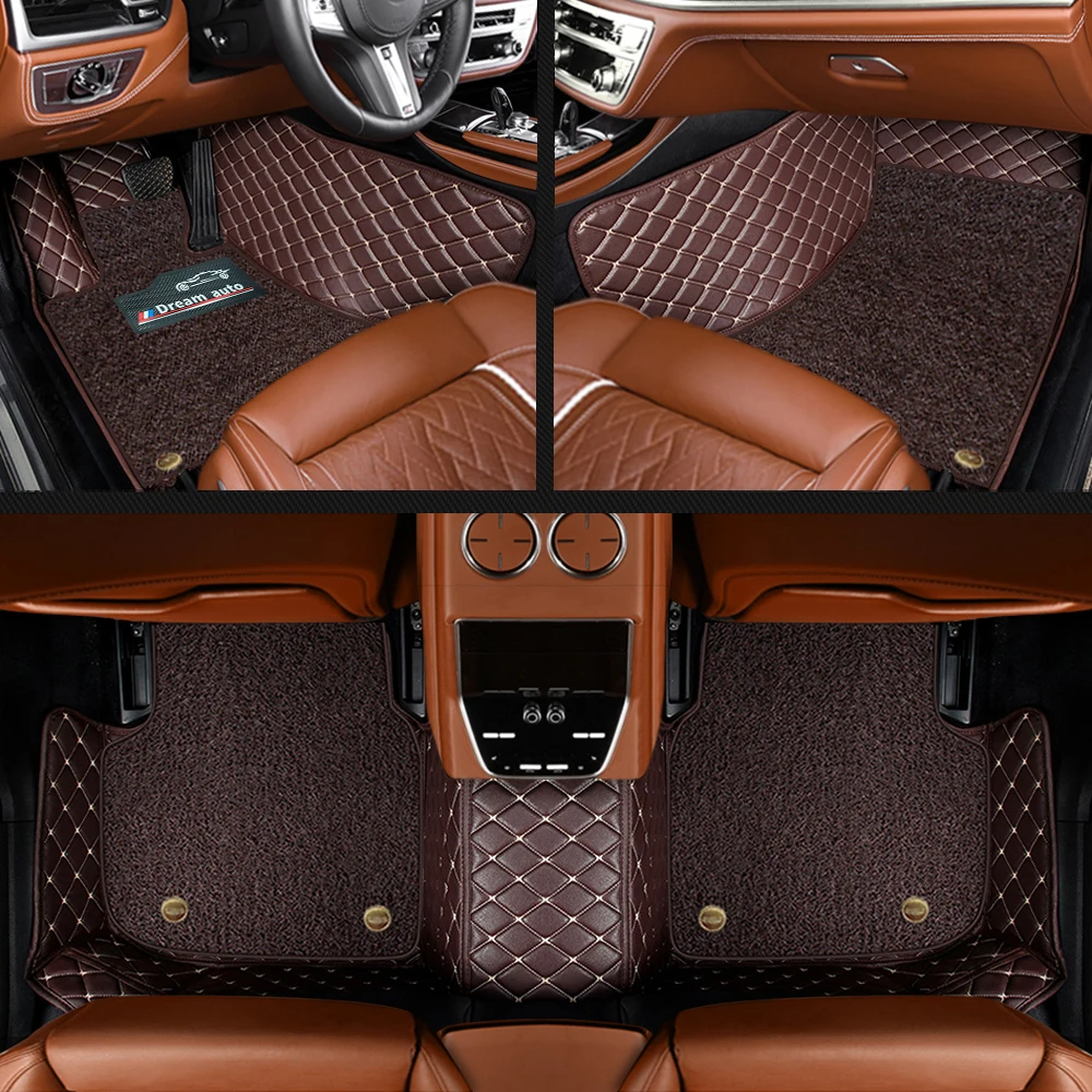 

Customized Car Floor Mat For BMW 3 GT F30 F31 F34 2011-2019 LHD RHD Double Layer Carpet Car Floor Liner Interior Accessories