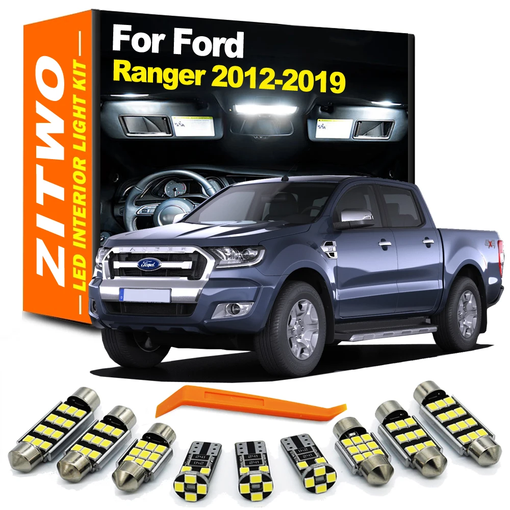 ZITWO12PcsLEDInteriorDomeMapLightKitForFordRanger20122013