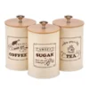 Coffee Bean Storage Airtight Containers for Food Conteiners Simple Style Bamboo Cover Iron Art Tea Can Sugar Bowl Kitchen Items 1
