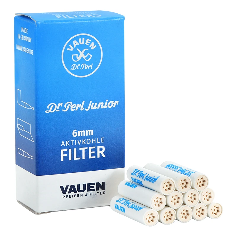 

New Arrival Vauen 6mm/ 9mm Smoking Pipe Filters Best Disposable Activated Carbon Filter Smoking Tools Accessories