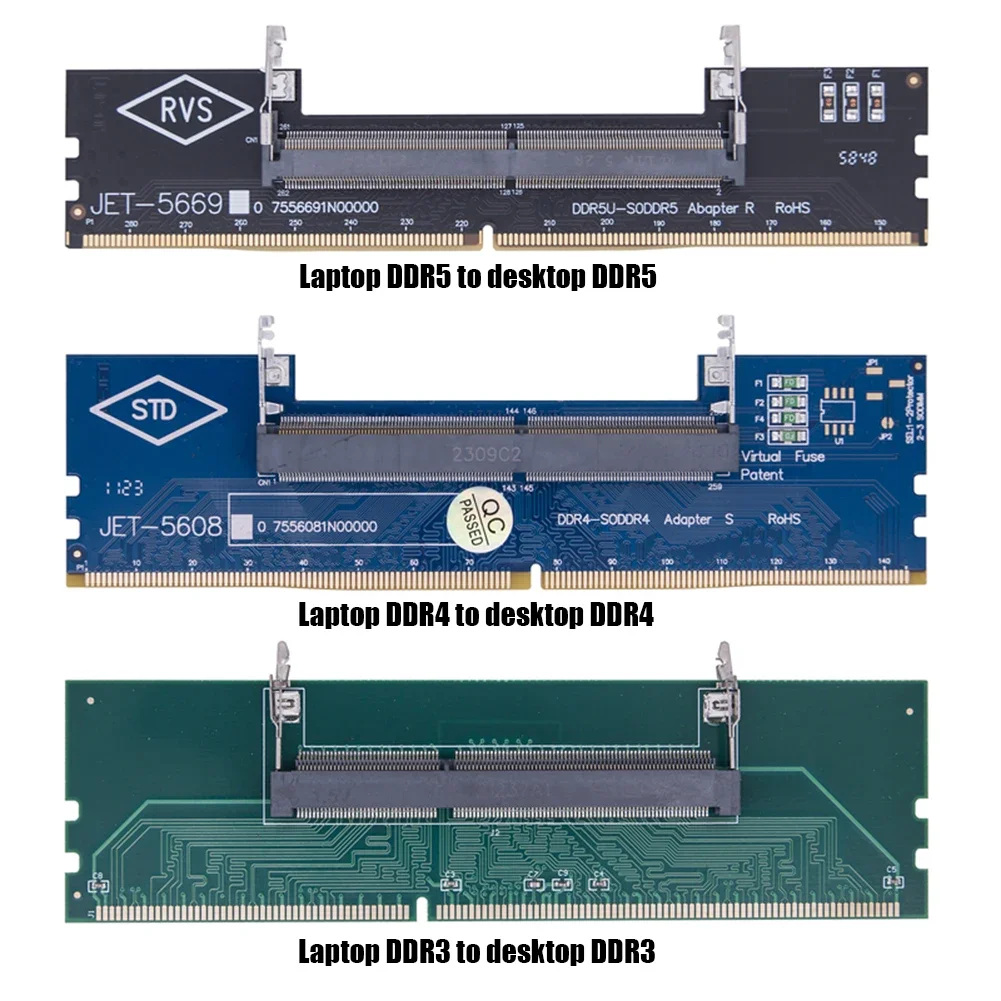 노트북-데스크탑 메모리 어댑터 카드 DDR3 DDR4 DDR5 SO-DIMM-PC DIMM 카드 메모리 어댑터 데스크탑 노트북용 메모리 스틱
