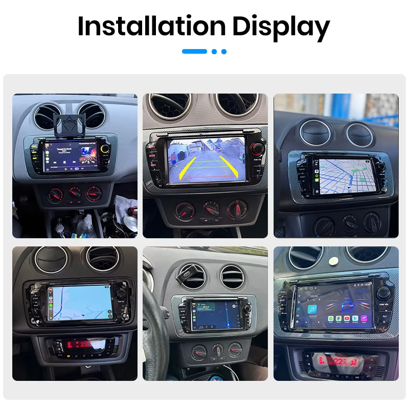 Radio de coche Junsun Android con CarPlay inalámbrico y Android Auto para Seat Ibiza 6J 2009-2012, reproductor multimedia con navegación GPS, pantalla táctil IPS de 7 pulgadas, WiFi, 4G, DSP, Bluetooth, FM, RDS, SWC, unidad principal estéreo 2DIN 2