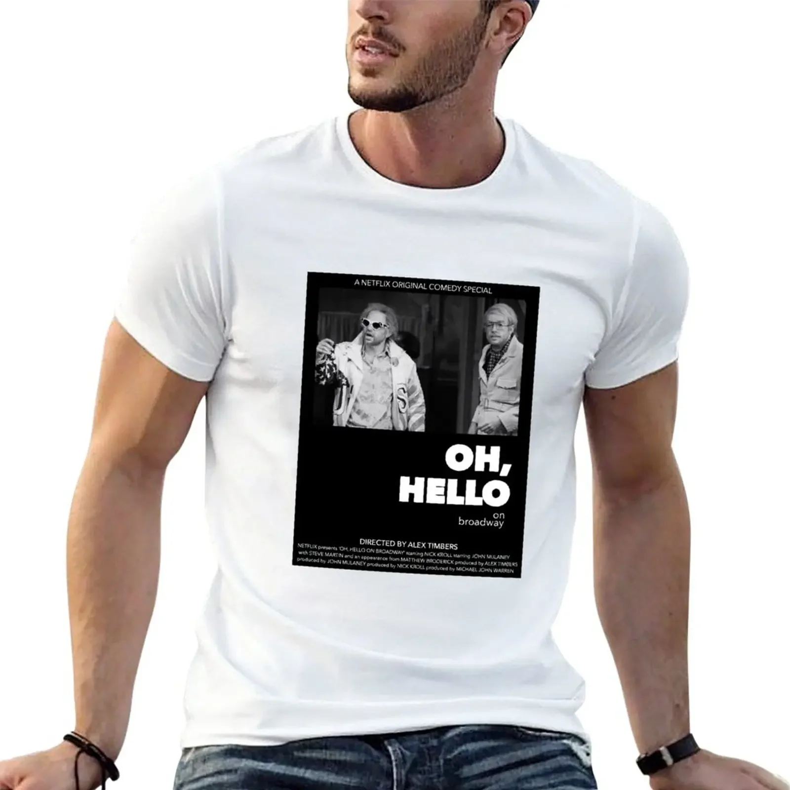 

Oh, Hello A24 style movie poster - Indie - Down By Law inspired poster T-Shirt aesthetic clothes summer clothes clothes for men