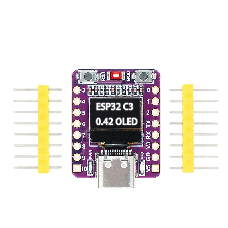 ESP32-C3 OLED 개발 보드 042 인치 OLED 모듈 세라믹 안테나 ESP32 초미니 개발 보드 와이파이 블루투스 - AiExress 502 리뷰후기