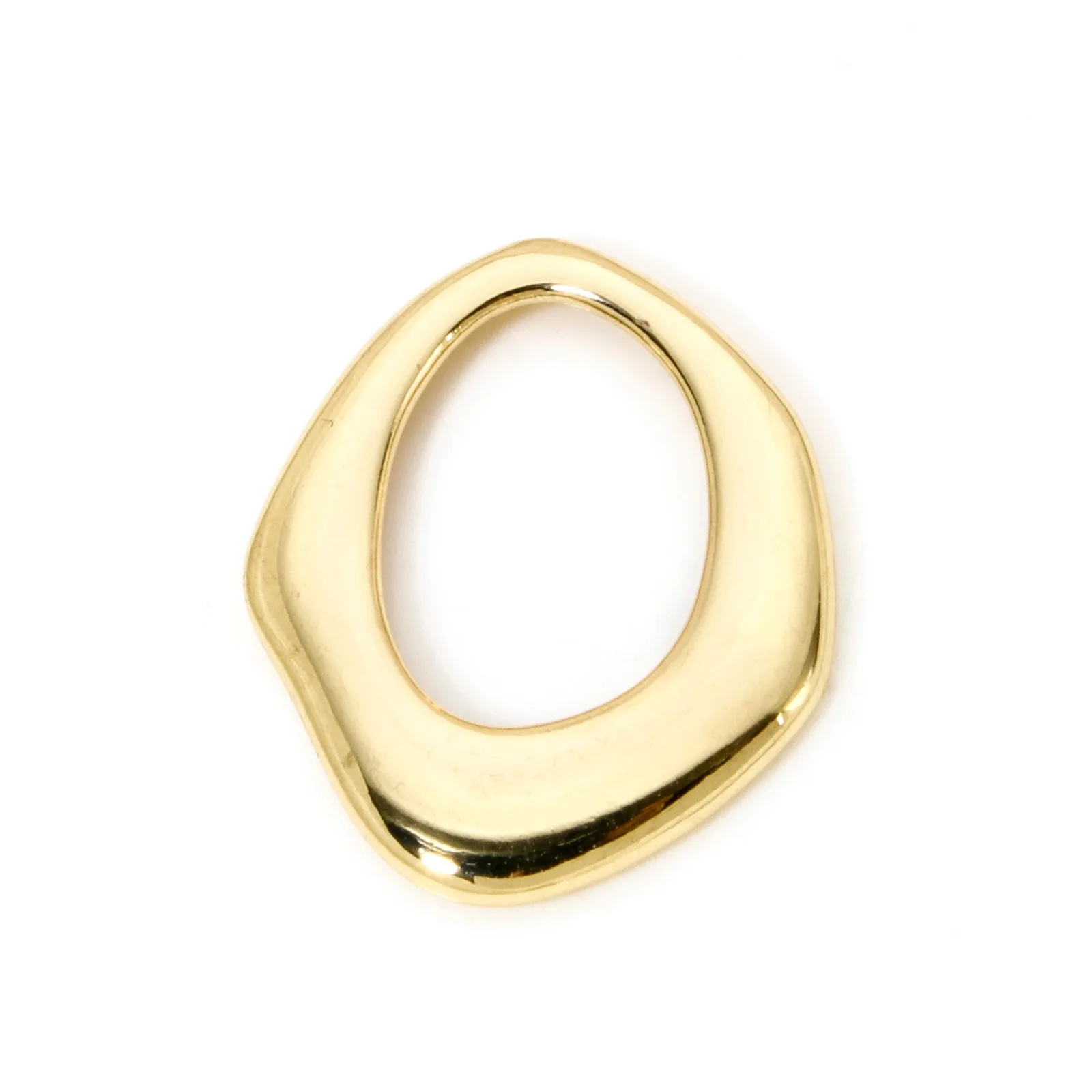 2 stücke Einfache Messing Charms Mehrfarbige Geometrische Unregelmäßige Oval Herz Runde Hohl Anhänger DIY Halskette Ohrringe Schmuck Erkenntnisse – Detail 6