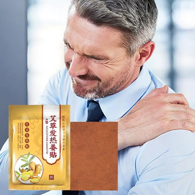 Ginger Patch Self-Heating Natural Plant Extracts Heat Compresses To Relieve Discomfort Improve Fatigue Lower Back 50/100pcs