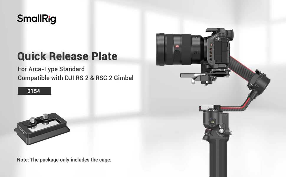 Arca-Type Quick Release Plate for DJI RS 4 / RS 2 / RSC 2 / RS 3 / RS 3 Pro / RS