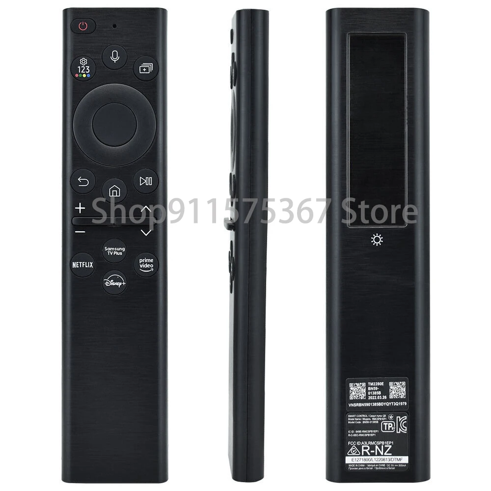 New BN59-01385B Rechargeable Solar Voice QLED TV Remote Control For Samsung QN55QN90BD UE55AU8070 QA55QN85BA QA55Q60BA 2021 3