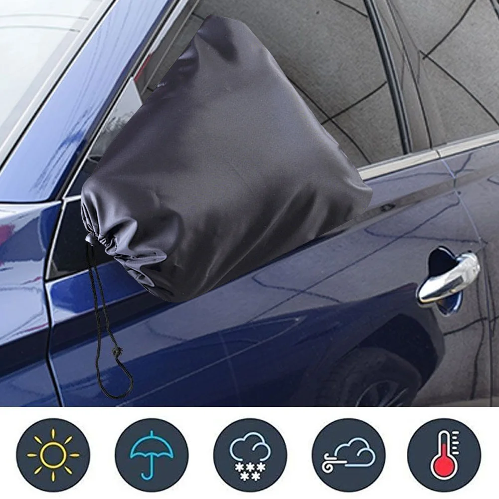 2Pcs Mirror Cover Dustproof Car Side Mirror Cover Snowproof Rear View Mirror Protector Rear Mirror Frost Guard Car Accessories