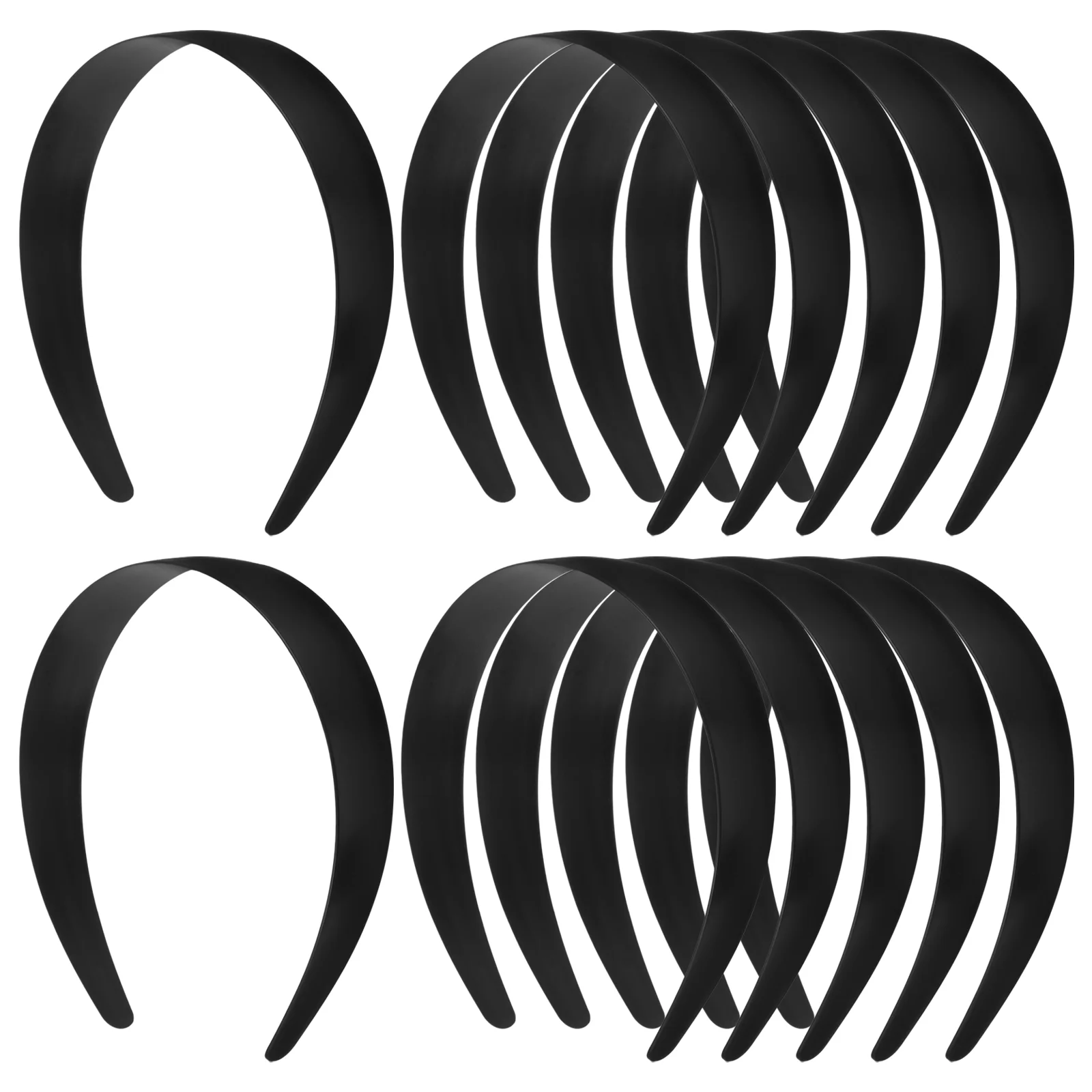 12 Pcs Head Band Base Headband Hair Accessories Headgear Plain Headbands No Teeth Miss