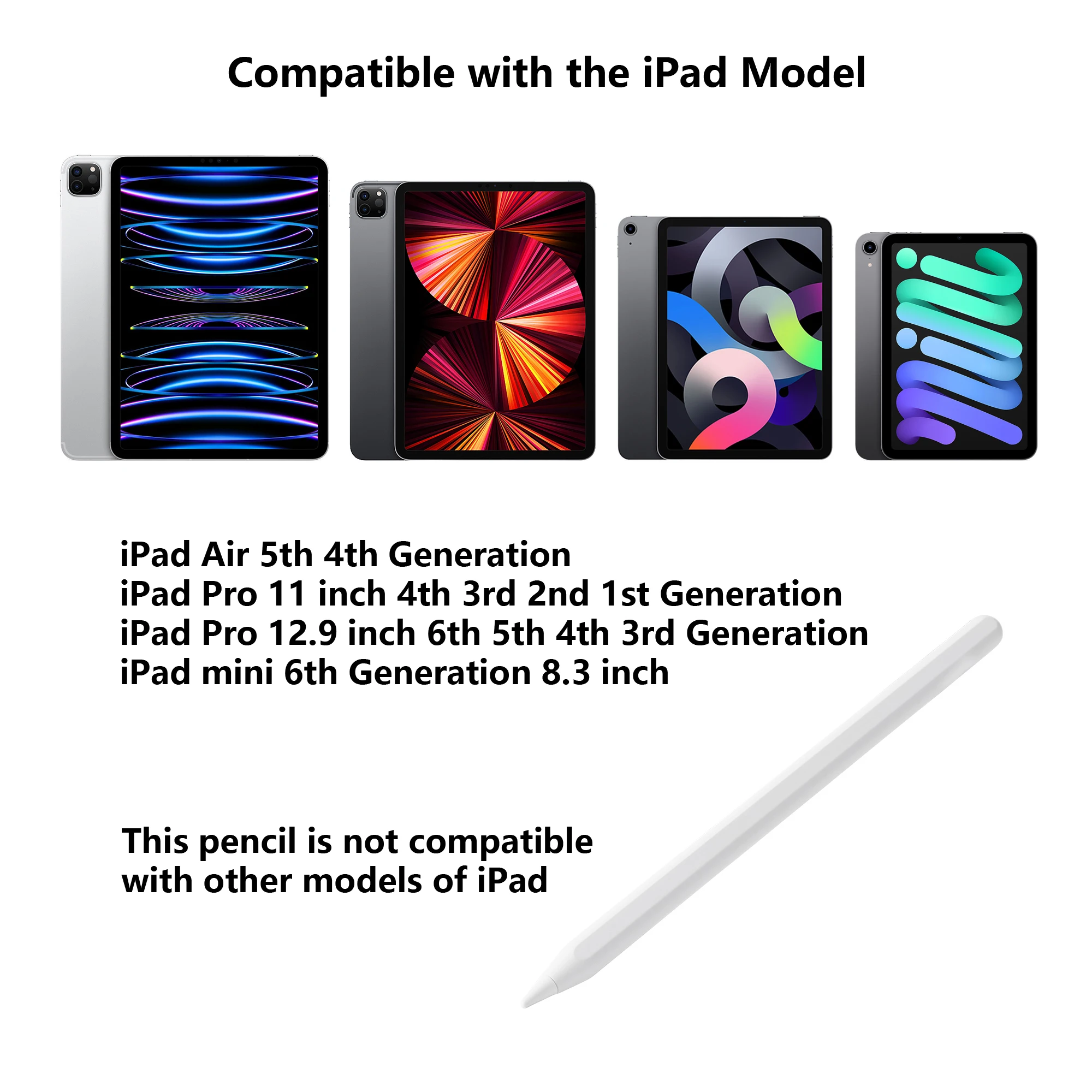 Стилус для Apple Pencil 2-го поколения iPad Pro 11 12,9 дюймов
