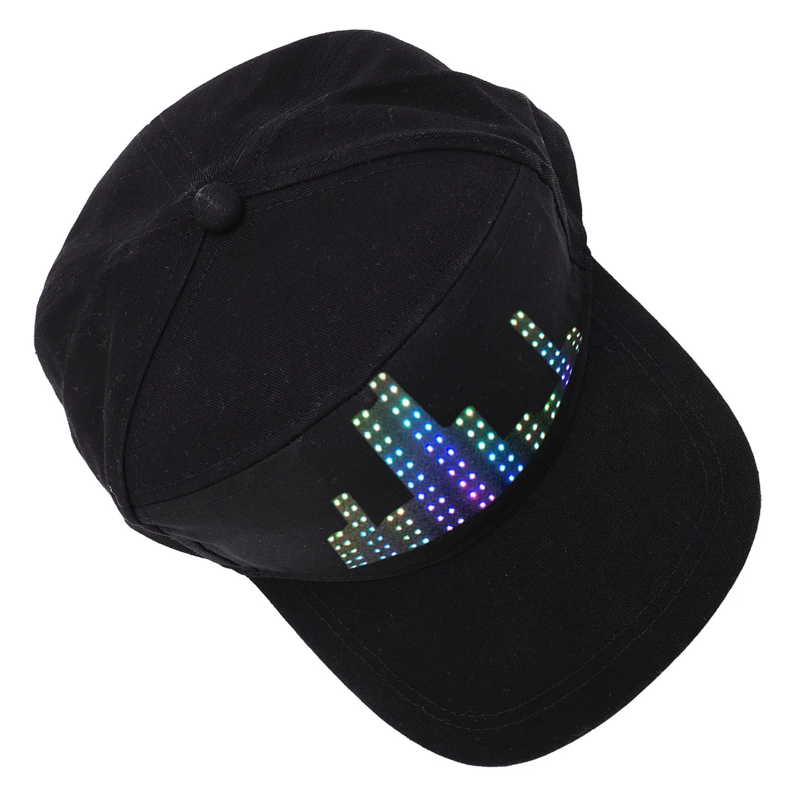 LED 디스플레이 야구 모자 앱 프로그래밍 가능 조절 가능 면 소재 탈부착 가능 12x32 LED 디스플레이 모자