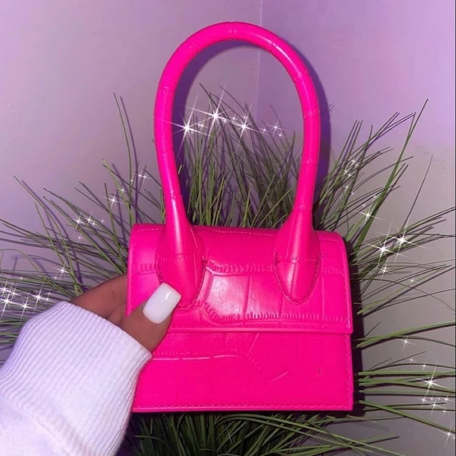 Fashion Women's Bag 2022 Trend Female Bags For Women Bright Pink