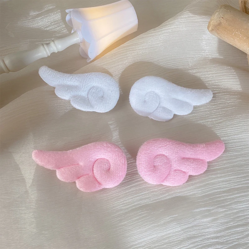 Magical Girl Sakura Xie Anran With The Same Plush Angel Wings Hairpin, Cute Side Clip Female Clip Headdress