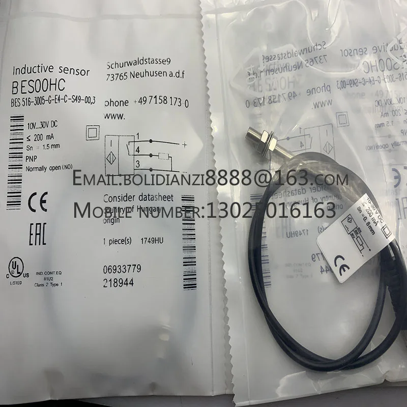 

Новый датчик приближения BES00HE BES 516-3005-G-E4-C-S49-01 в наличии