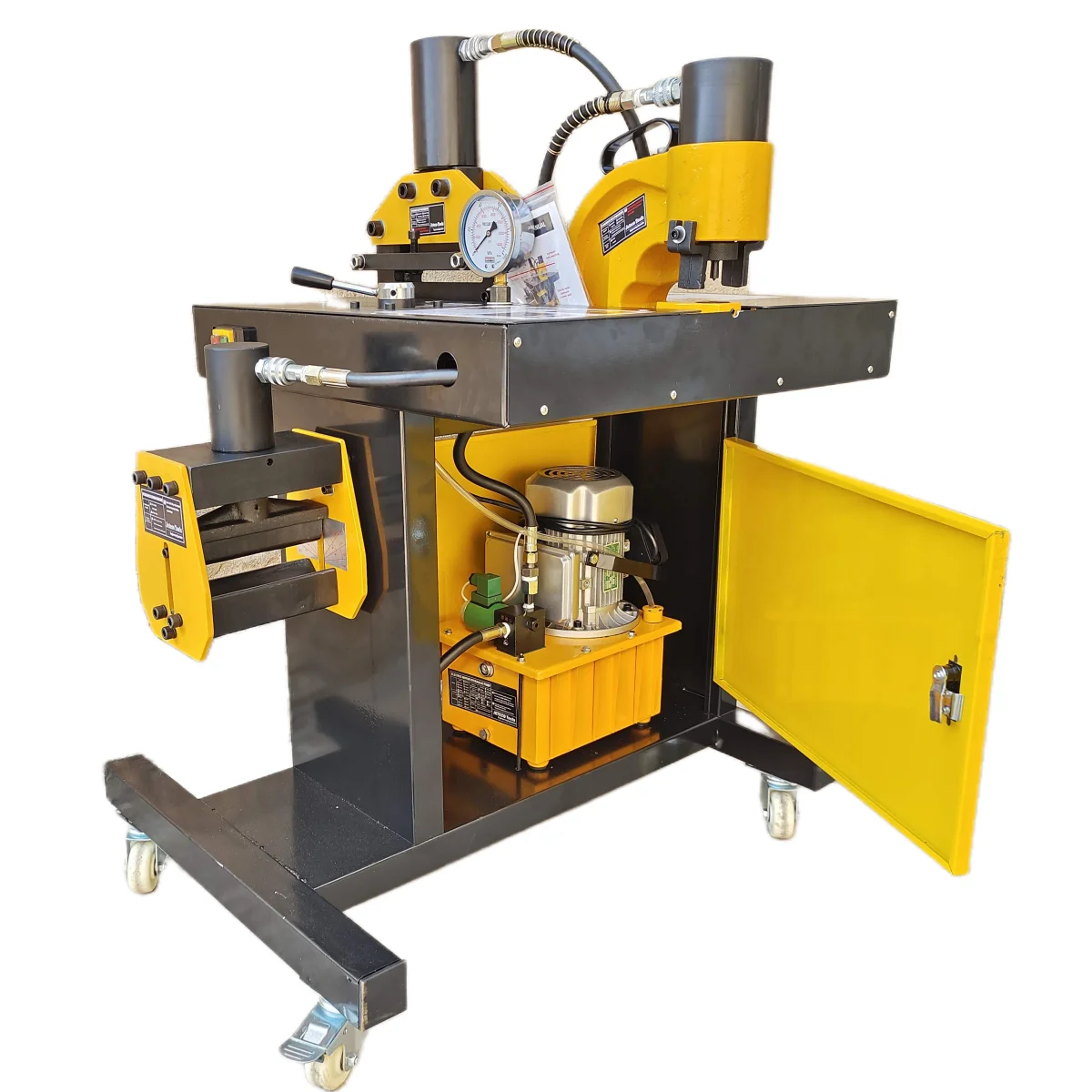 

Heavy duty multi-functional metal busbar processing machine for copper or aluminium busbar
