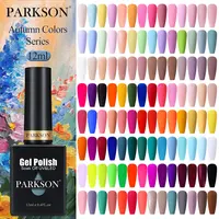 Parkson Nail Gel Polish Long Lasting Glass Bottle Gel Varnish Hybrid Varnishes Matt Top Orange Red Soak Off LED UV Manicure Art 1
