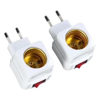 램프 소켓 통합 나선형 램프 거치대, 스위치 LED 조명 소켓, 220V E27