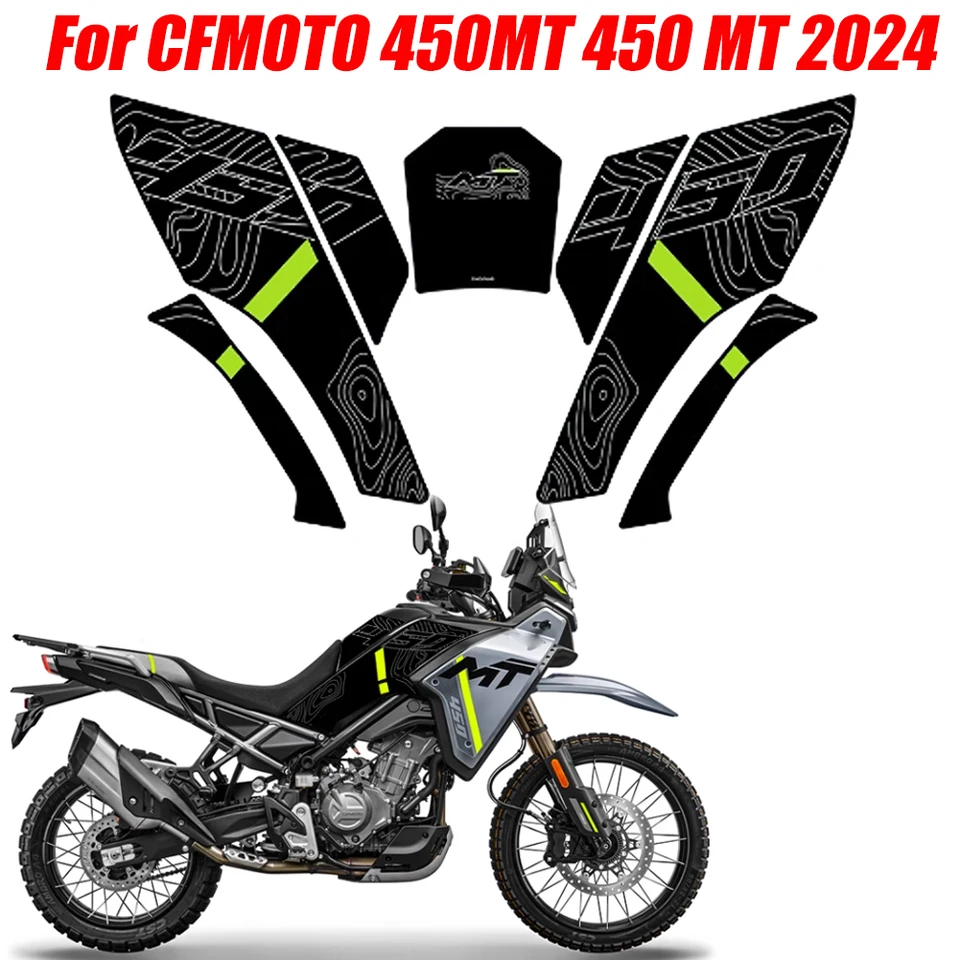 Kit Protection Réservoir Adhésif 3D Pour CF MOTO 450 MT 2024 Tundra Grey - Italie