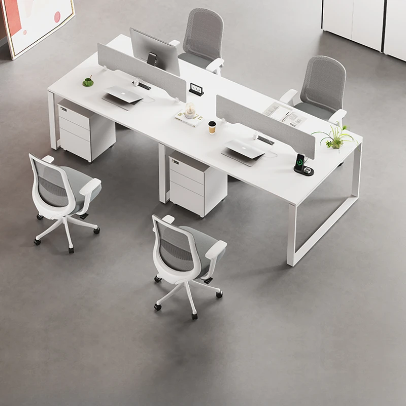 

Computer Office Work Desk Corner Reception Simplicity Single Study Desk Staff Modern Escritorio Ordenador Work Furniture HD50WD