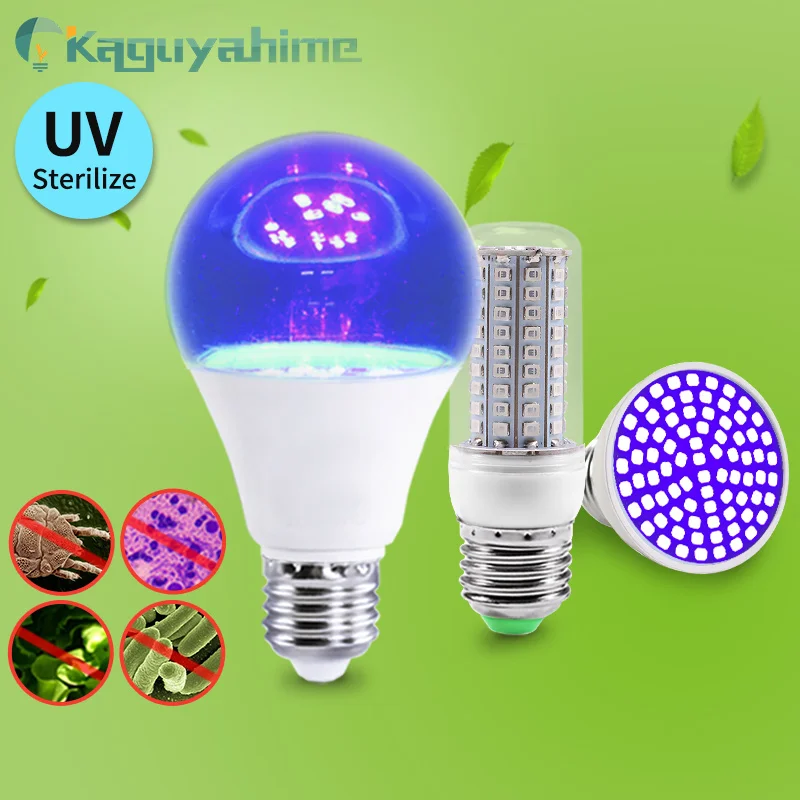 =(K)= 램프 UVC UV 살균 전구 E27 LED 옥수수 조명 살균기 램프 오존 전구 실내 소독 조명 E27 자외선 