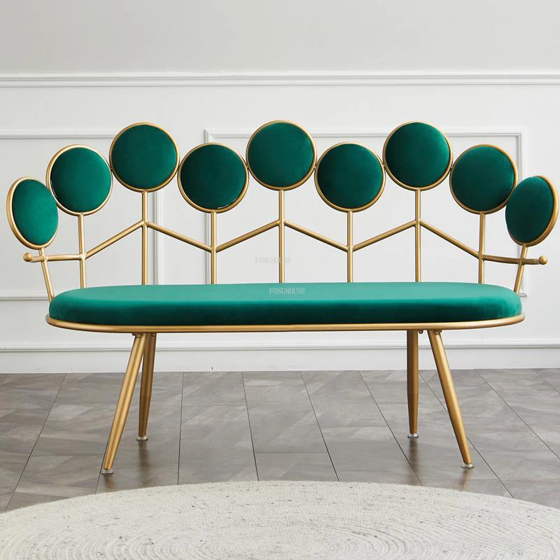 

Скандинавский простой железный диван для гостиной, искусственные диваны, роскошная домашняя мебель, современный гостиной, тканевый ленивый диван для балкона, задний стул для отдыха