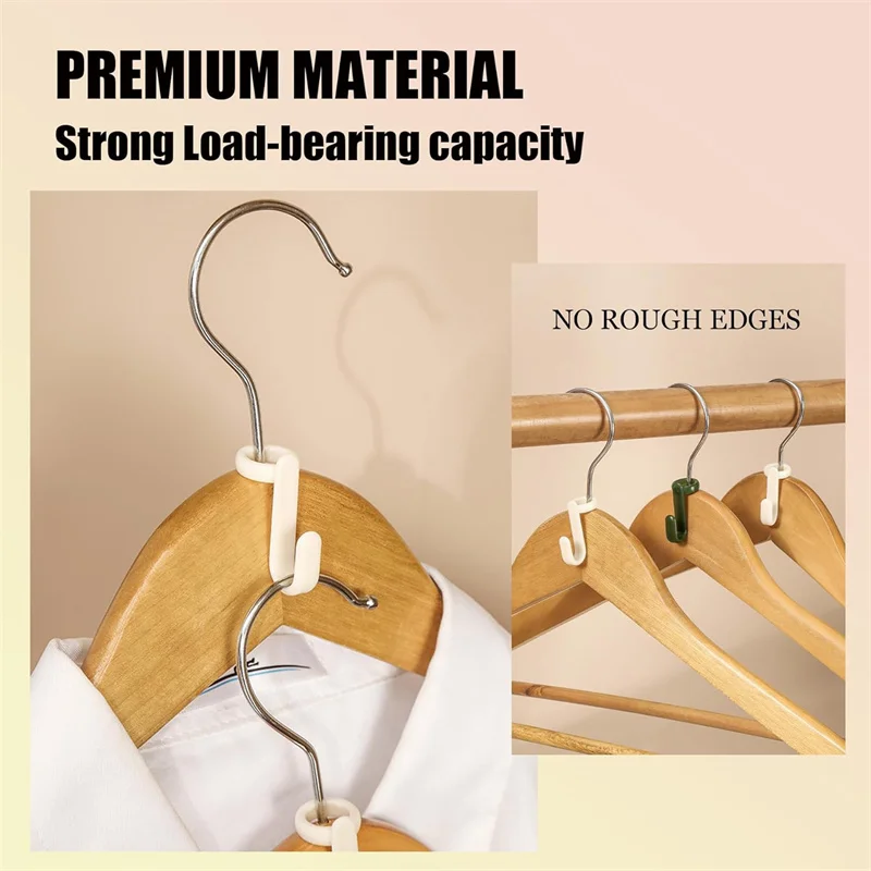 Clothes Hanger 50/100/200PCS Mini Hangers for Closet Connectors Hooks Cascade Plastic Closet Coat Organizer Hanger Space Saver