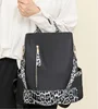 New Fashion Leopard Designer Large Capacity Travel Backpacks Women's Waterproof Nylon Shoulder Bags Totes School Bag Knapsack 6