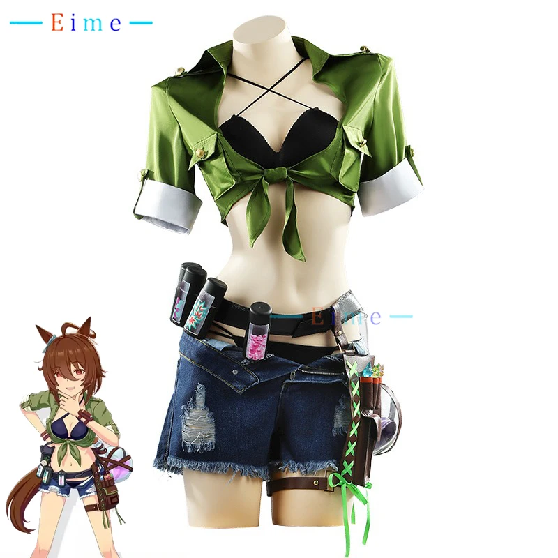 Agnes tachyon cosplay kostüm spiel hübsches derby lunatic lab cosplay kleid halloween party anzug anime kleidung maßge schneidert