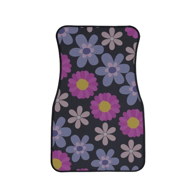 Kawaii Car Floor Mat,Aesthetic Flower Car Floor Mat,Cute Y2K Car