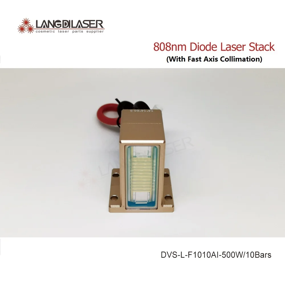 

DVS-L-F1010AI-500W Cosmetical Diode Laser Stack / With Fast Asix Collimation (FAC) Assemble 10 Coherent Bar / Per Bar Power 50W