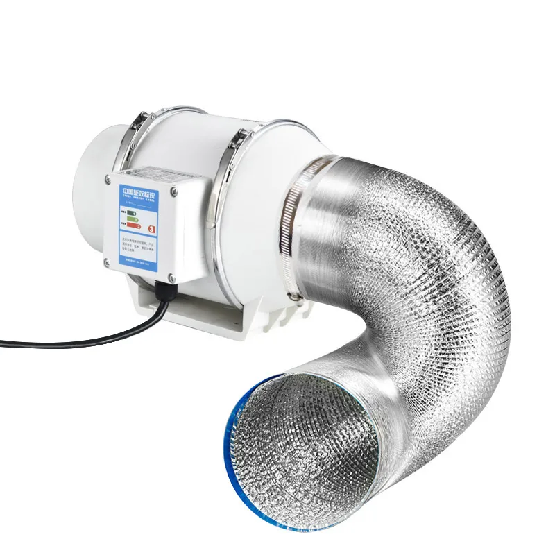 Casa Inline Pipe Exhaust Fans Extrator de Duto Ventilação Cozinha wc Ventilador de ar Limpo Fluxo Diagonal 220v