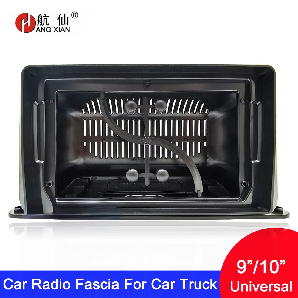 9&ldquo;10&rdquo; Universal Android 2 Double Din Car Radio Fascia For old Car Truck Motorhome Stereo Panel Dash Mounting Frame Trim Kit Face radio frame
