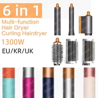 Sèche-cheveux multifonction 6 en 1, outil de coiffure, fer à friser, brosse à Air chaud, tige de friser, Salon de coiffure professionnel 1