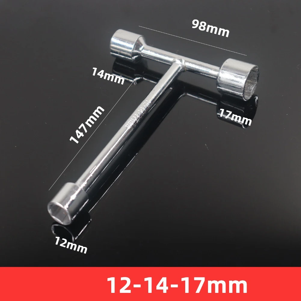 T Griff Fahrräder 3 Weg Hex Steckschlüssel 8mm 9mm 10mm 12mm 14mm 17mm 19mm Steckschlüssel Für Radfahren Reparatur Schraubenschlüssel Hand Werkzeuge – Detail 10