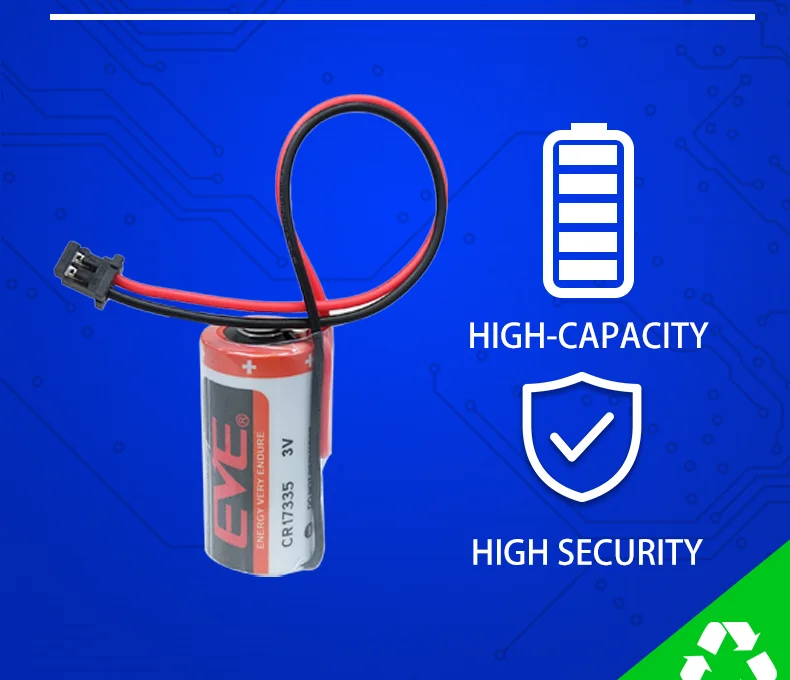 EVE CR17335 3V NonRechargeable Lithium Battery For PLC CNC, 59 OFF
