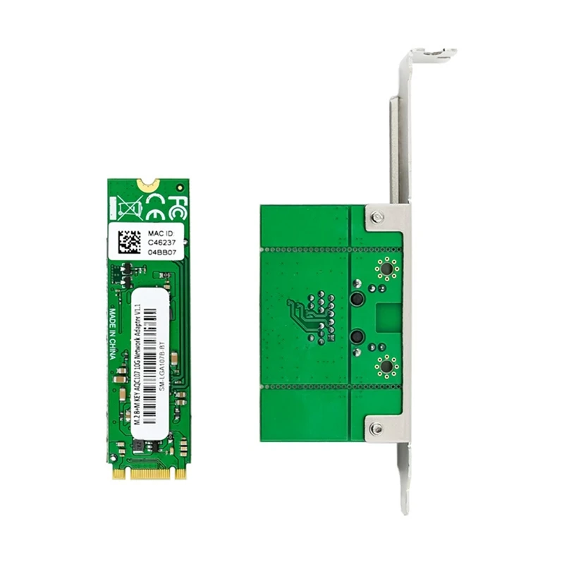 M.2 B+M 10G Embedded Industrial-Grade Network Adapter AQC107 Single Electrical Port 10G Industrial Control Server-HDL