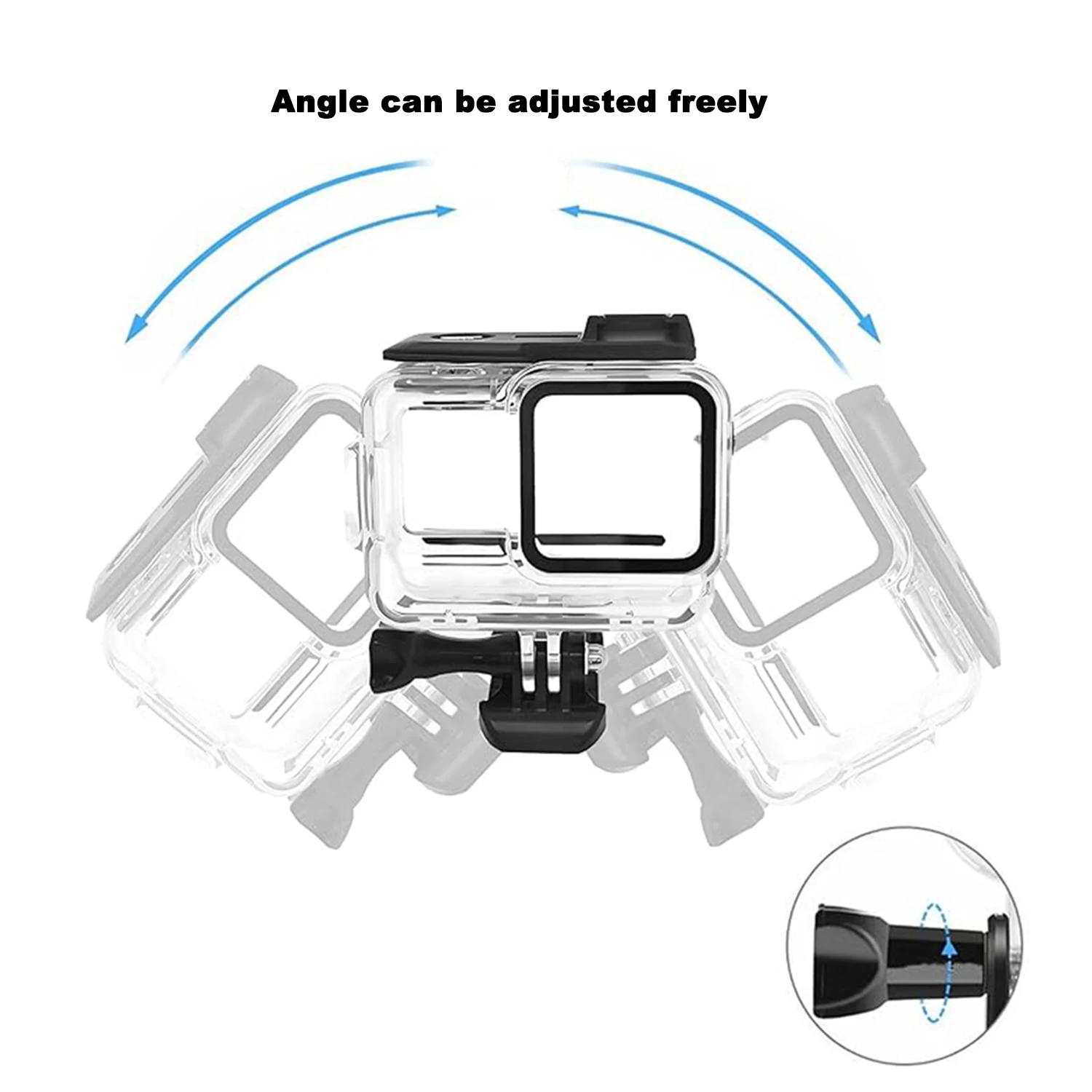 쉘 다이빙 케이스 방수 하우징, Insta360 Ace Pro 보호 커버, 투명 스포츠 카메라 액세서리, 60m