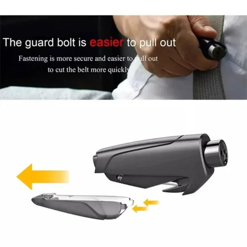 Portable Car Safety Hammer Car Window Glass Breaker Seat Belt Cutter Auto Life-Saving Escape Hammer Car Emergency Tools Kit